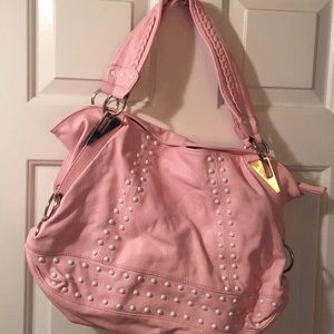 Baby pink Leather Purse